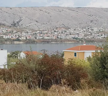 GRAĐEVINSKO ZEMLJIŠTE S POGLEDOM NA MORE, 200 m OD MORA, PAG - cover
