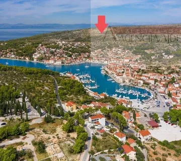 Milna otok Brač 2931 m2 poljoprivredno zemljište 1200m od mora - Milna, Milna