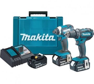 AKU SET MAKITA BUŠILICA-ODVIJAČ I UDARNI ODVIJAČ DLX2127X1 JESEN2023 - cover