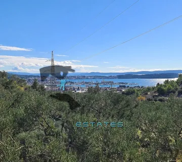 Seget Gornji, izdašna poljoprivredna čestica s maslinikom i pogledom na more, 4840 m2 - Seget Gornji, Seget