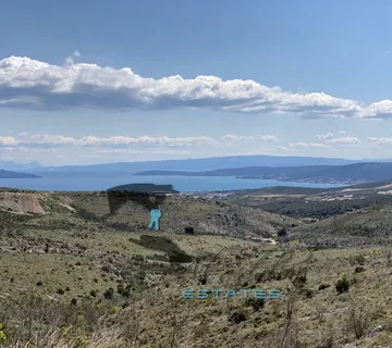 Plano, jedinstvena građevinska čestice s nenadmašnim pogledom na more, 9.583 m2 - Plano, Trogir