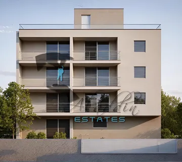 Okrug Gornji, impozantni trosobni stan u izgradnji s pogledom na more, prizemlje, 89 m2 - Okrug Gornji, Okrug