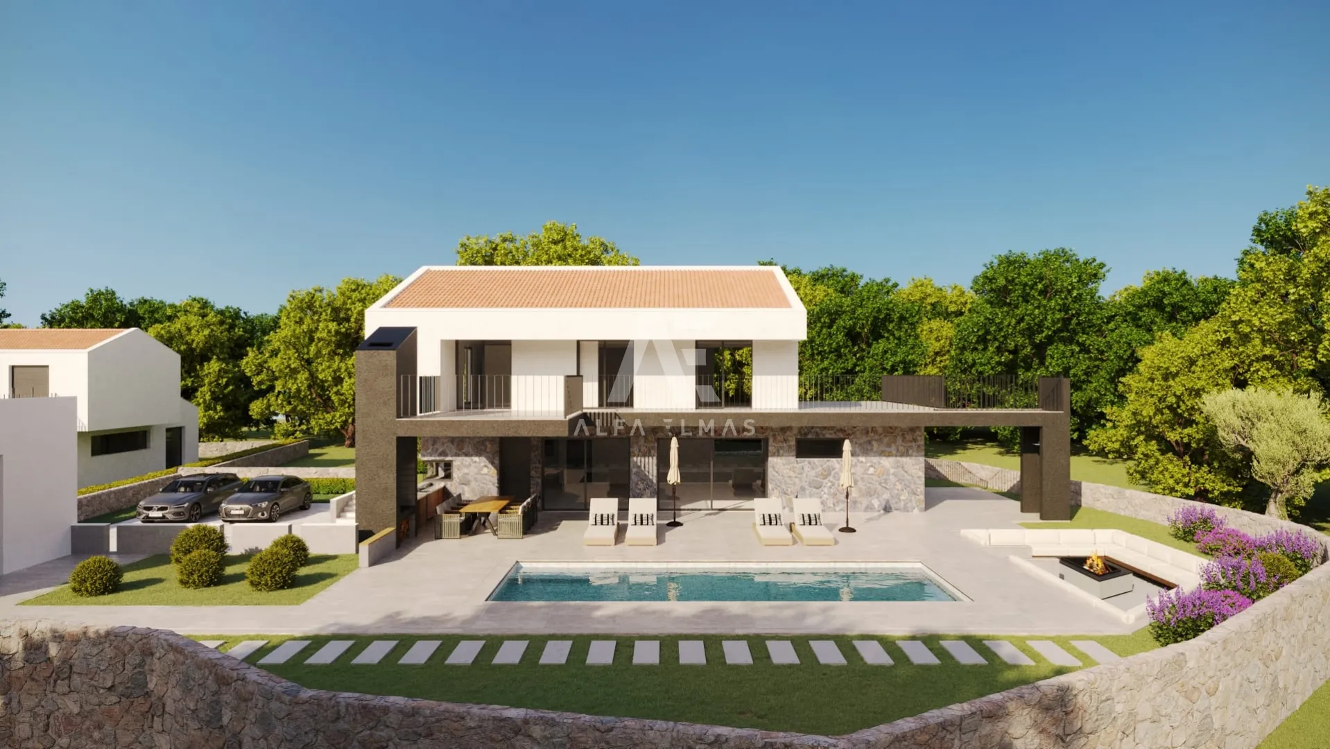 Malinska,okolica,novogradnja,mediteranska vila s grijanim bazenom!! ID 473 - cover