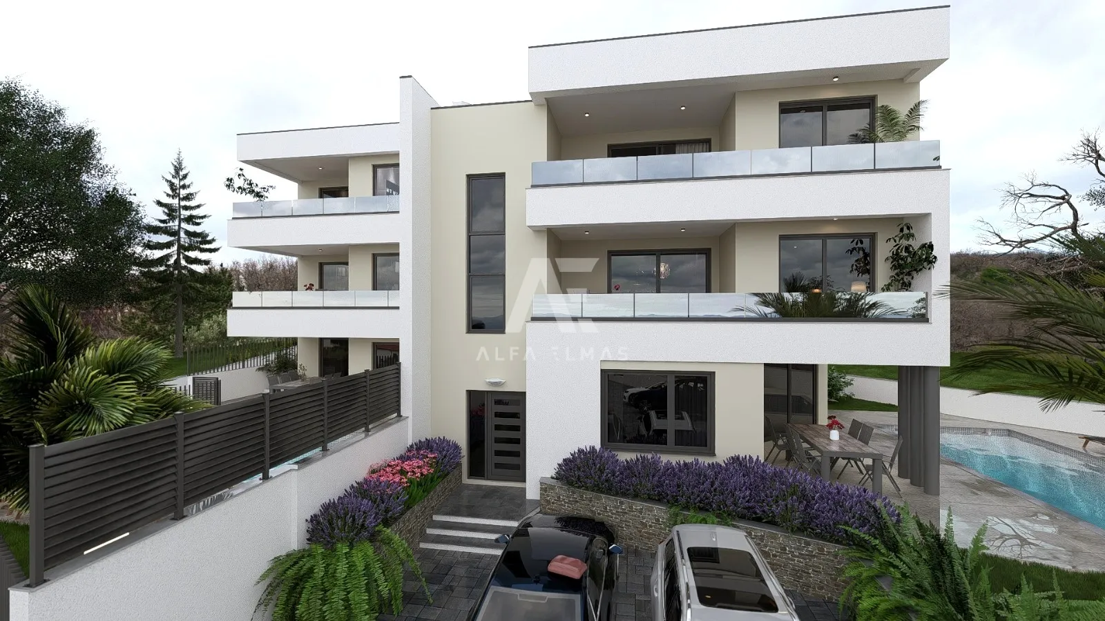 Vrbnik, luksuzni apartman s bazenom i pogledom na more! ID 643 - cover