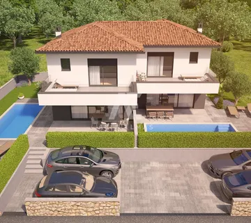 Malniska, moderna dvojna kuća s bazenom! ID 650 - cover