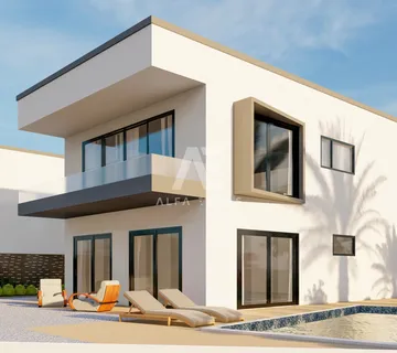 Luksuzna dvojna kuća s pogledom na more u okolici grada Krka - ID 571 - cover