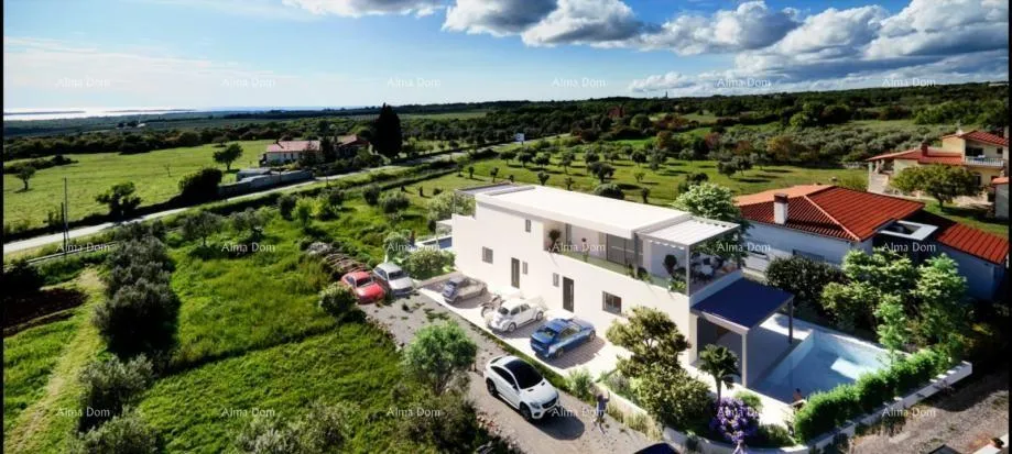 Kuća Prodajemo prekrasnu  duplex kuću sa bazenom i sa pogledom na more i Brijune, u Galižani - cover
