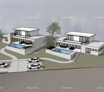 Građevinsko zemljište Motovun – okolica, građevinsko zemljište s projektom i dozvolom.