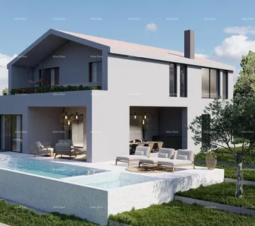 Građevinsko zemljište Tinjan – Građevinsko zemljište 1.152 m² s dozvolom i projektom za kuću s bazenom