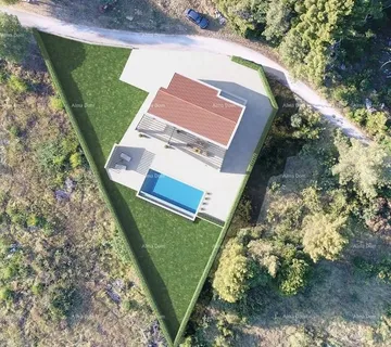 Građevinsko zemljište Na prodaju građevinsko zemljište s projektom kuće i bazenom – Vrh, Kaštel, Buje - cover