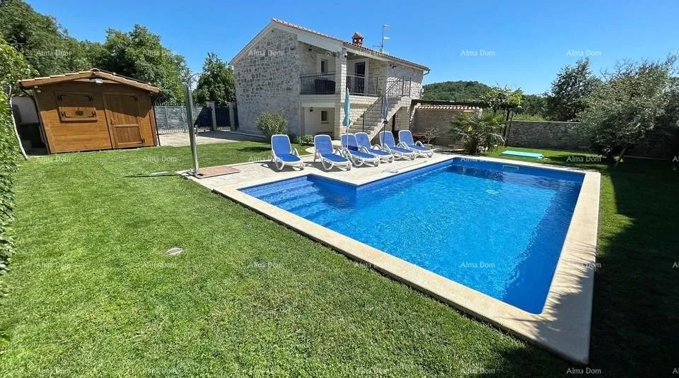 Kuća Moderna, rustikalna kamena vila s bazenom, Poreč! - cover