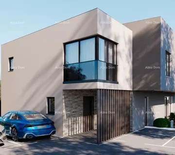 Kuća ŠEGOTIĆI, MODERNA DVOJNA KUĆA U NOVOGRADNJI S VLASTITOM OKUĆNICOM - Krnica, Marčana
