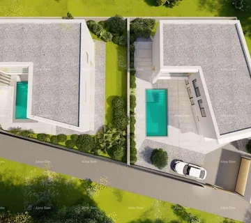 Kuća Prodaje se kuća u fazi izgradnje, sa bazenom i pogledom na more u Pomeru