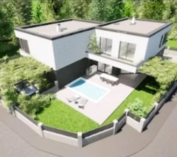 Kuća Ližnjan, duplex kuća sa bazenom 120m2.