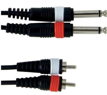 Alpha Audio kabel 6,3mm mono jack - 6,3mm mono cinch 3 m - cover