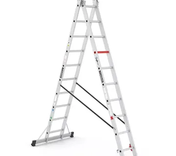 Aluminijske dvodijelne ljestve - 2x10 gazišta - CAGSAN - Stari Mikanovci