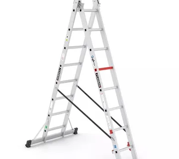 Aluminijske dvodijelne ljestve - 2x8 gazišta - CAGSAN - Stari Mikanovci