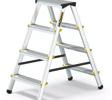 Aluminijske ljestve duple - 2x4 gazišta - Stari Mikanovci