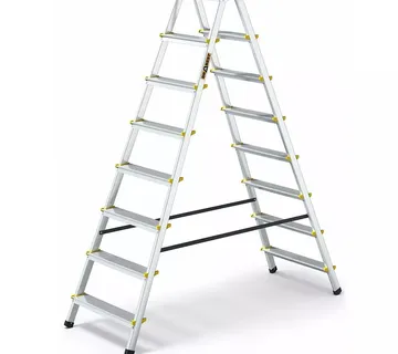 Aluminijske ljestve duple - 2x8 gazišta - Stari Mikanovci