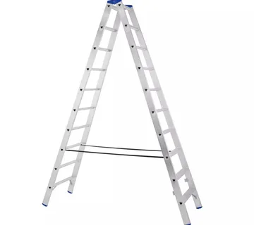 Aluminijske ljestve dvostrane - 2x10 gazišta - Stari Mikanovci