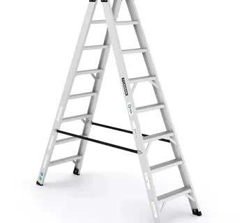 Aluminijske ljestve dvostrane - 2x8 gazišta - CAGSAN - Stari Mikanovci