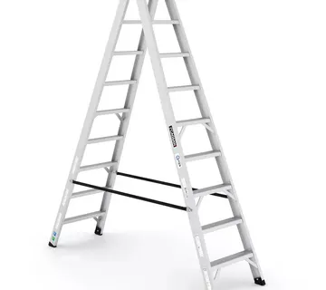Aluminijske ljestve dvostrane - 2x10 gazišta - CAGSAN - Stari Mikanovci
