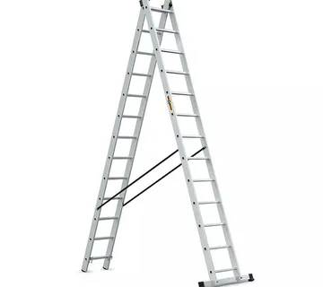 Aluminijske ljestve profesionalne dvodijelne - 13 gazišta - Stari Mikanovci
