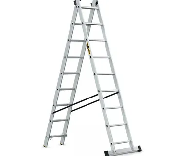 Aluminijske ljestve profesionalne dvodijelne - 9 gazišta - Stari Mikanovci