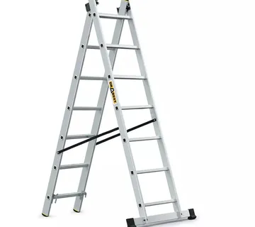 Aluminijske ljestve profesionalne dvodijelne - 7 gazišta - Stari Mikanovci