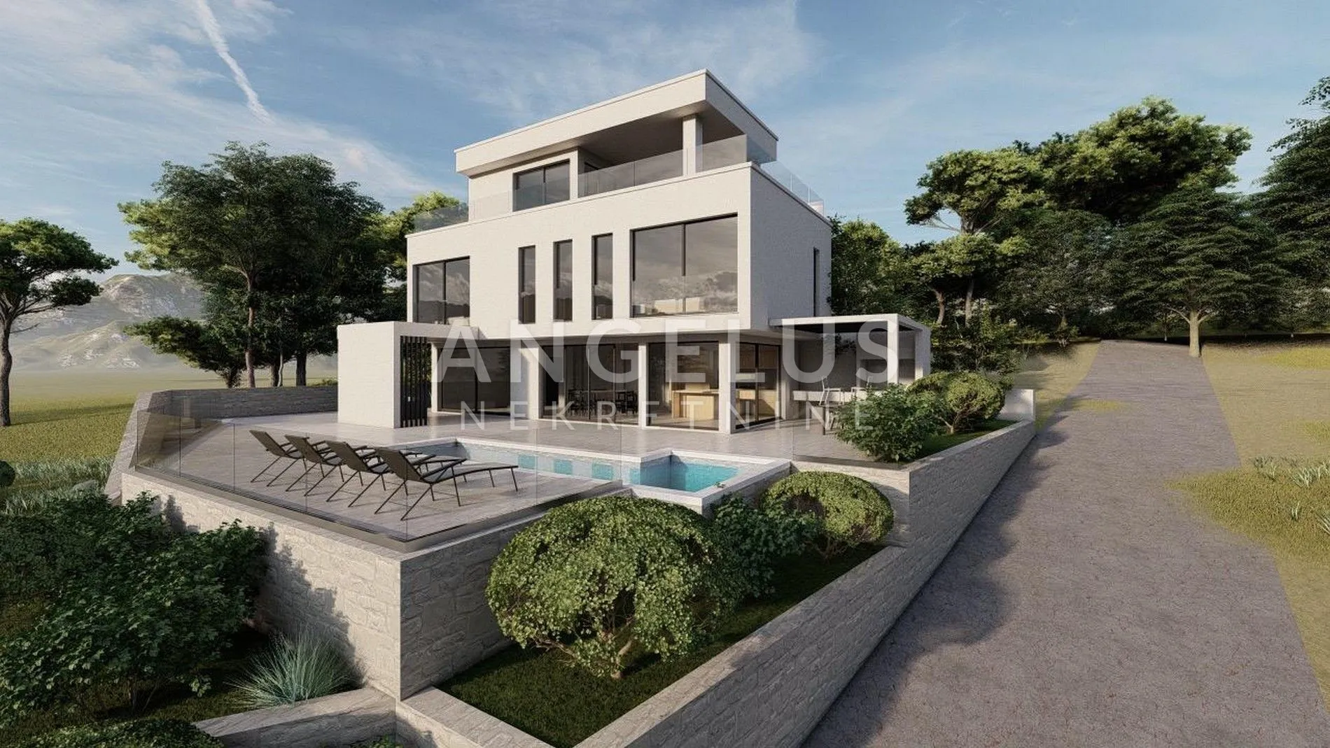 Brač, Milna -pametna kuća u izgradnji sa pogledom na more - cover