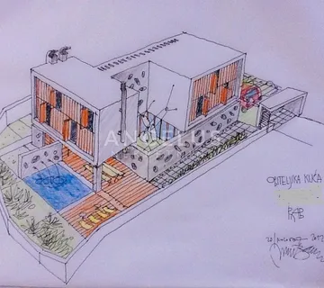 Rab, Kampor - građevinsko zemljište 500m2 s idejnim projektom - cover