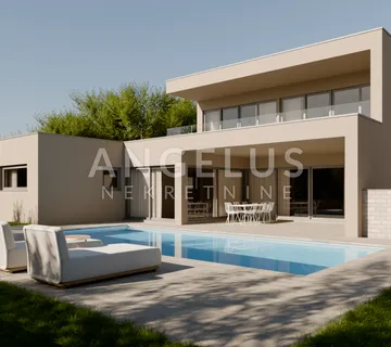 Krk, Brzac - Samostojeća vila u izgradnji s bazenom - cover