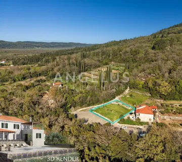 Konavle, Ljuta – građevinsko zemljište s građevnom dozvolom za vilu s bazenom – PRODAJA - cover