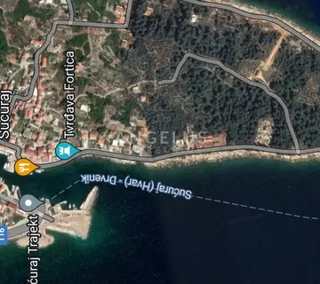 Hvar, Sućuraj - građevno zemljište, drugi red do mora, 1760 m2 - cover