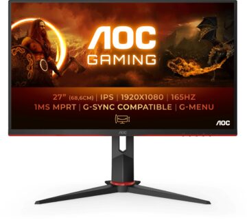 Monitor AOC 27G2SPU 68,6 cm (27") FHD IPS LED 1ms G-Sync 165 Hz - cover