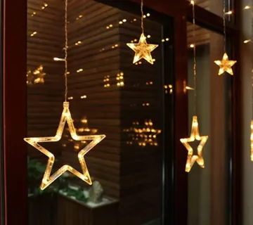 LED svjetlosna zavjesa sa 50 zvjezdica - cover
