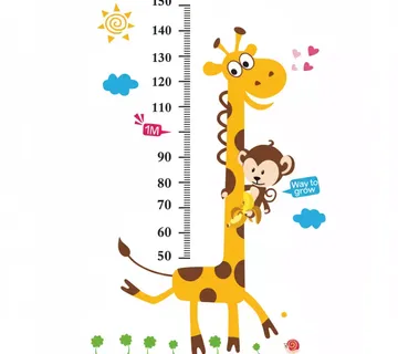 Zidne naljepnice za mjerenje visine vaše djece - cover