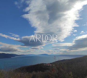 Brseč, veliko zemljište sa panoramskim pogledom  - cover