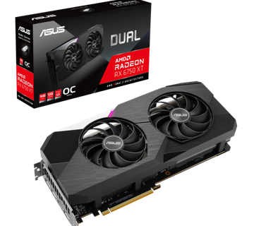 Asus DUAL Radeon RX 6750 XT OC 12GB grafička kartica - RDNA 2  HDMI  3x DP - cover