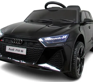AUDI RS6 GT BLACK Auto sa EVA baterijom, Kožnim daljinskim upravljačem - cover