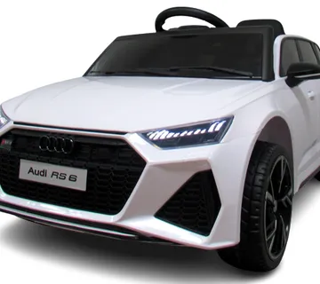 AUDI RS6 GT White EVA auto na baterije Kožni daljinski upravljač - cover