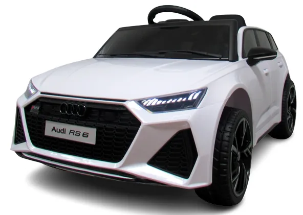 AUDI RS6 GT White EVA auto na baterije Kožni daljinski upravljač - cover