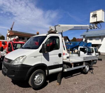 Auto košara Multitel 160 ALU DS na vozilu Iveco - cover