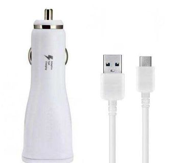 Auto punjač (bijeli) SAMSUNG EP-LN915U 2A+USB KABEL TIP C - cover