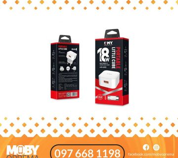 Auto punjač Emy MY118Q + Micro USB kabel 1m FAST CHARGE - cover