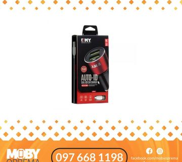 Auto punjač Emy MY119 + iPhone kabel FAST CHARGE - cover