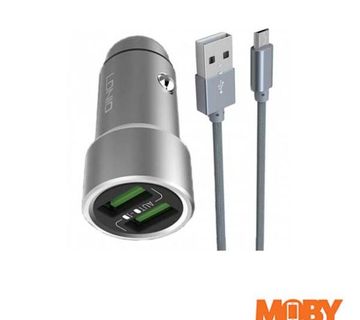 Auto punjač Ldnio C303 2USB+USB kabel IPHONE 5/6/7/8 - cover