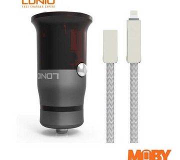 Auto punjač Ldnio C304Q 1USB+USB KABEL IPHONE 5/6/7/8 - cover