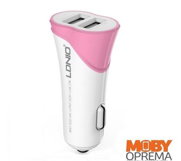 AUTO PUNJAČ LDNIO C332 2USB+USB KABEL IPHONE 5/6/7/8 - cover