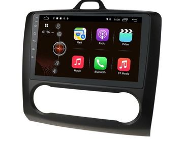 Autoradio Android Ford Focus (04-11) maska za digitalnu klimu crna - cover